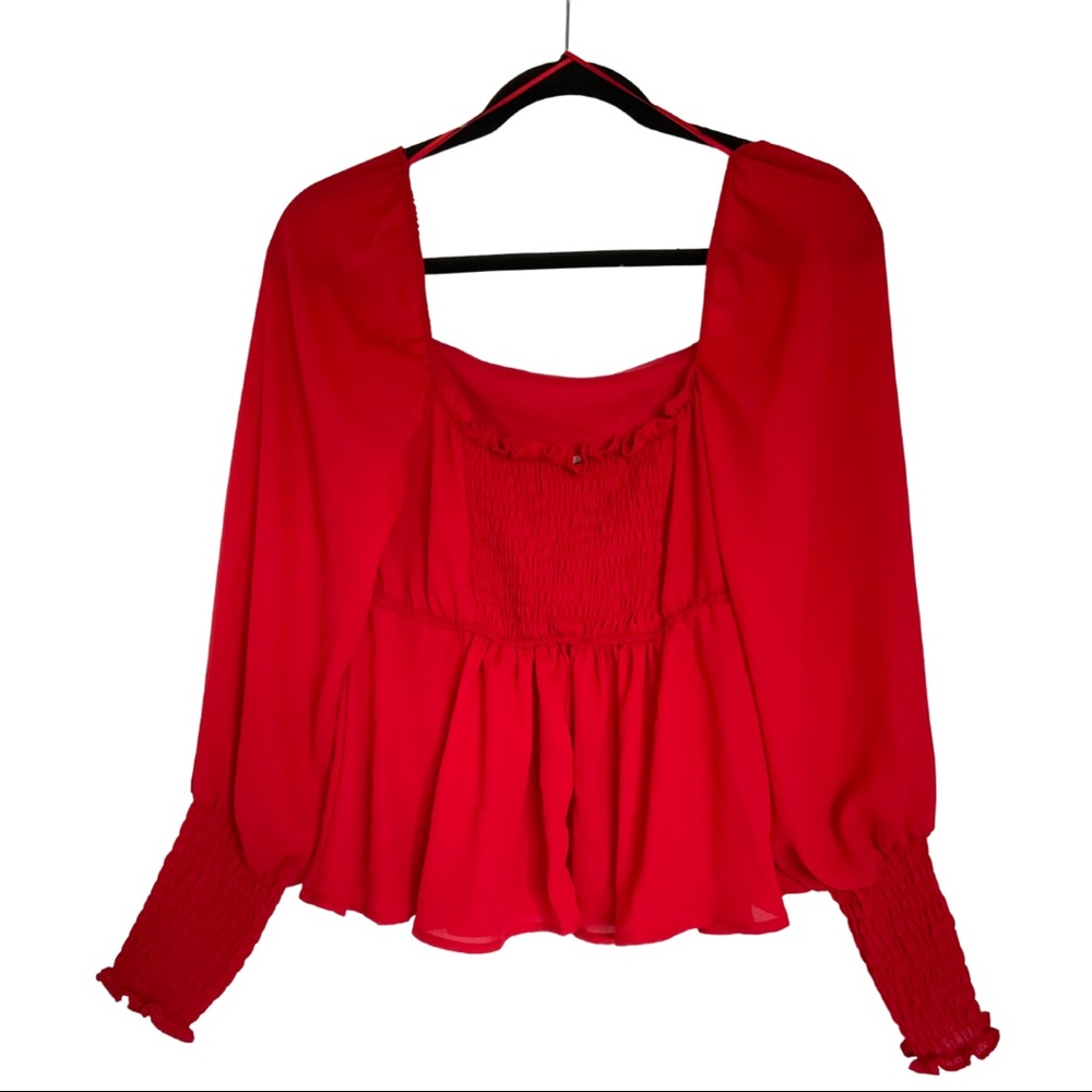 Francesca’s Blouse with Ruffle - Picture 2 of 14